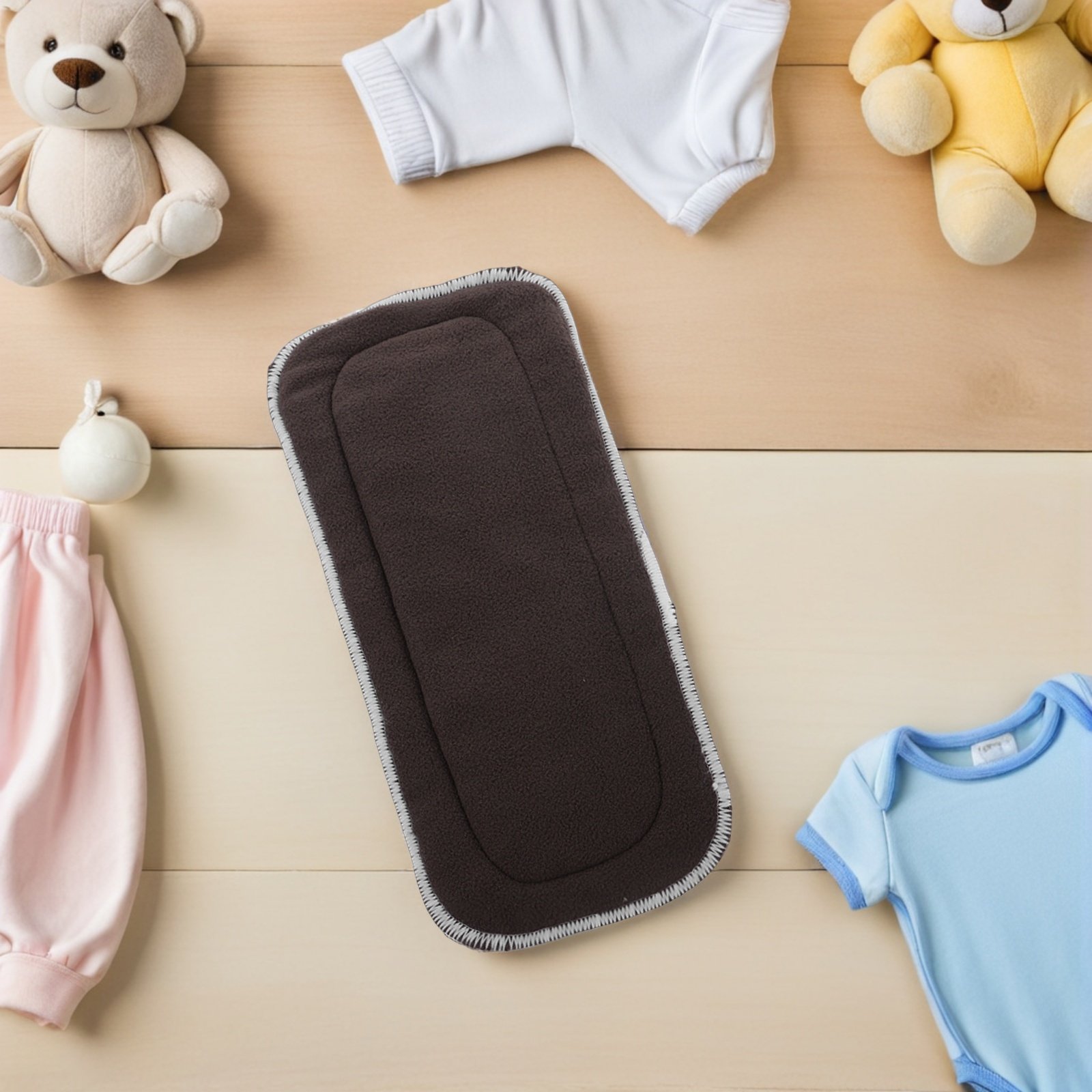 Cloth Diaper Insert - 4Pcs Microfiber Bamboo Charcoal Diaper Liners