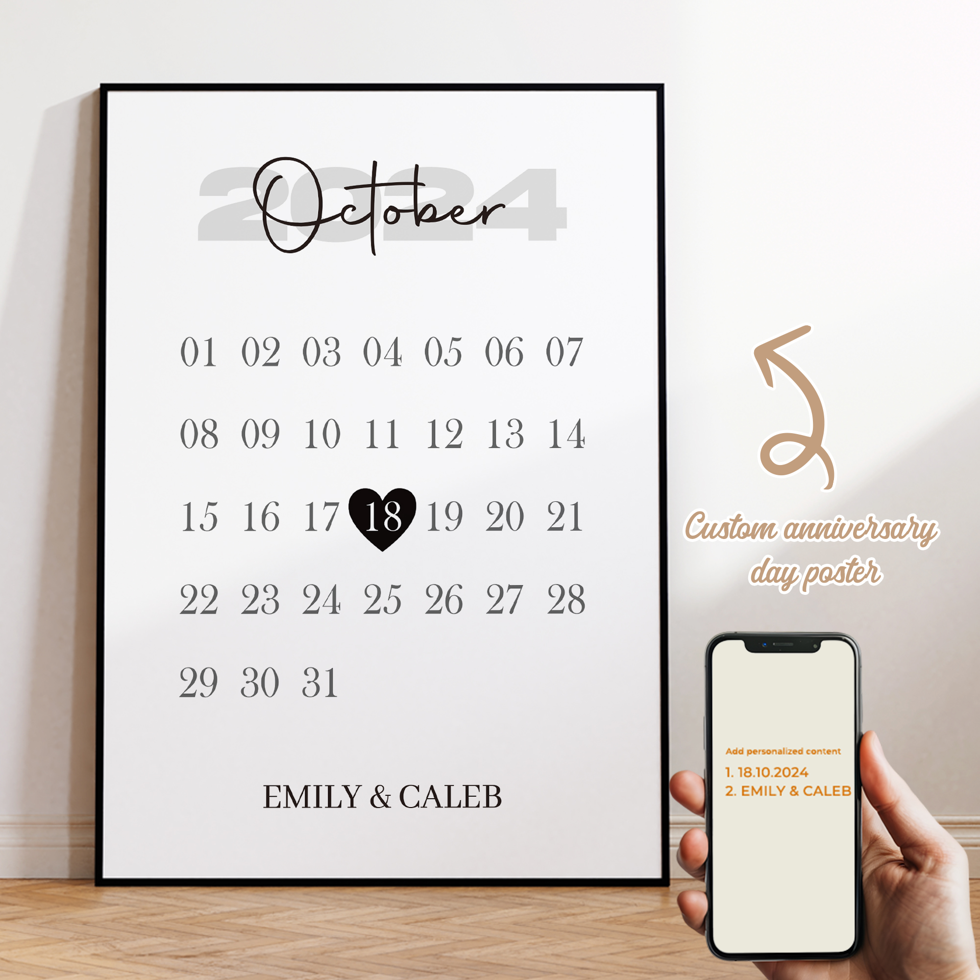 Sustainable Living Products - Personalized Custom Name Valentine's Day Gift