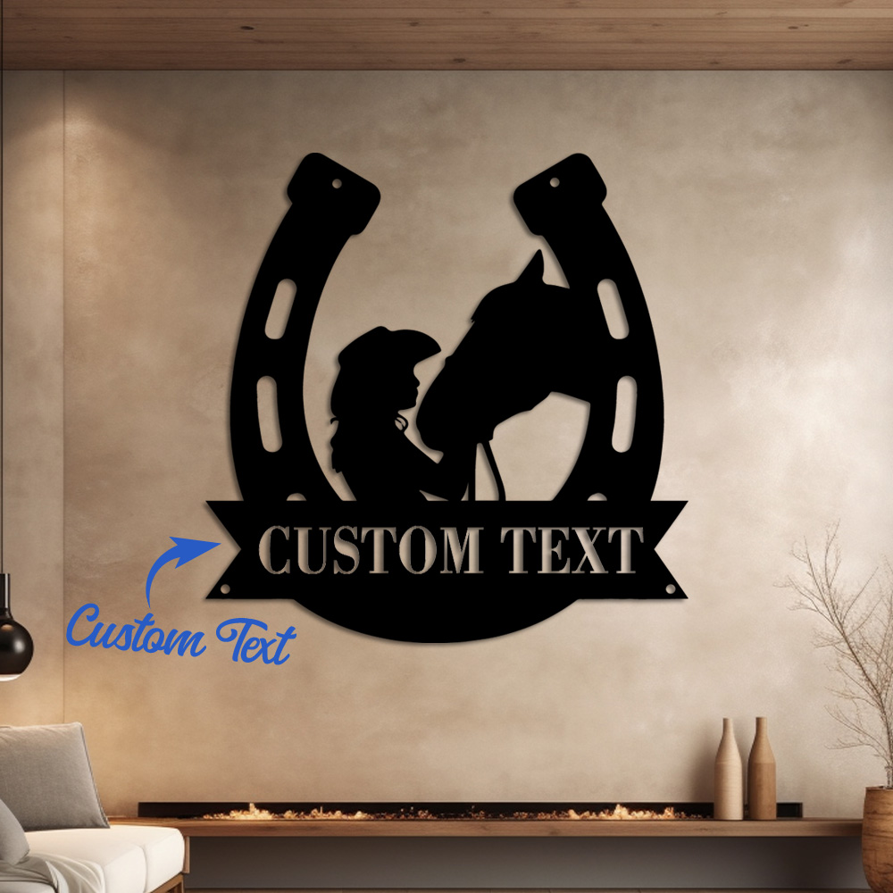 Sustainable Living Products - 1pc Fashion Customized Horseshoe Wall Metal