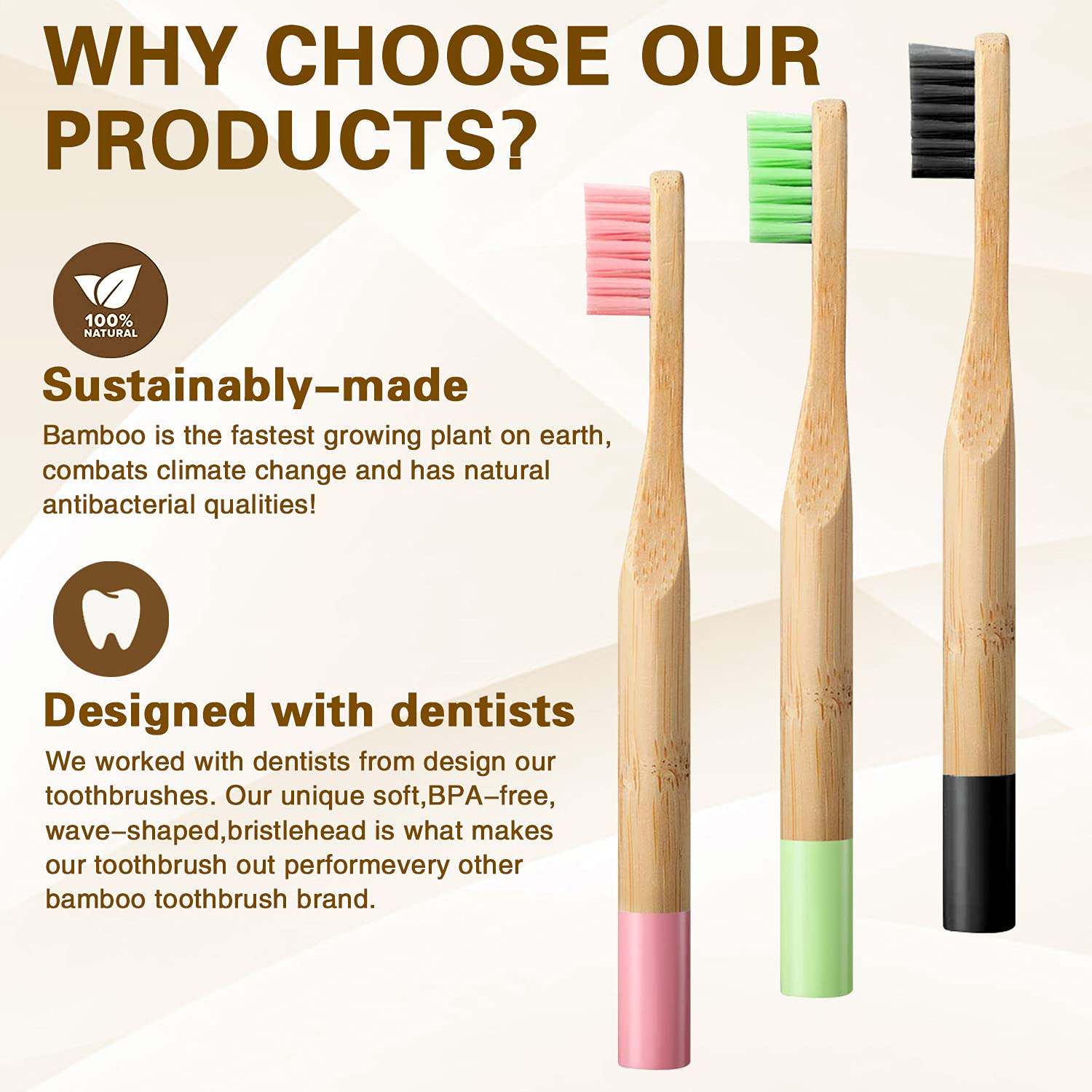 10/20 Pcs Kids Bamboo Toothbru - Bamboo Toothbrush Set avis et prix