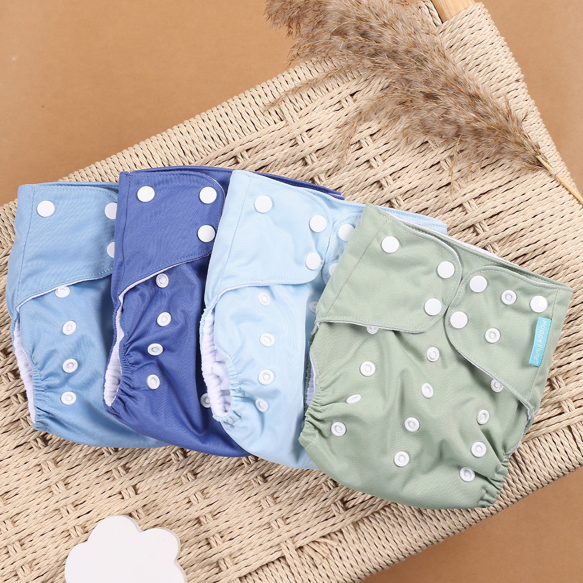 Happyflute 4pcs/Set Washable E - Cloth Diaper Insert avis et prix