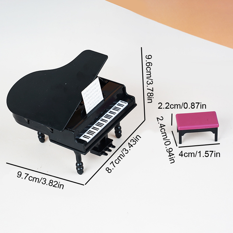 1:12 Dollhouse Miniature Piano - Sustainable Living Products avis et prix