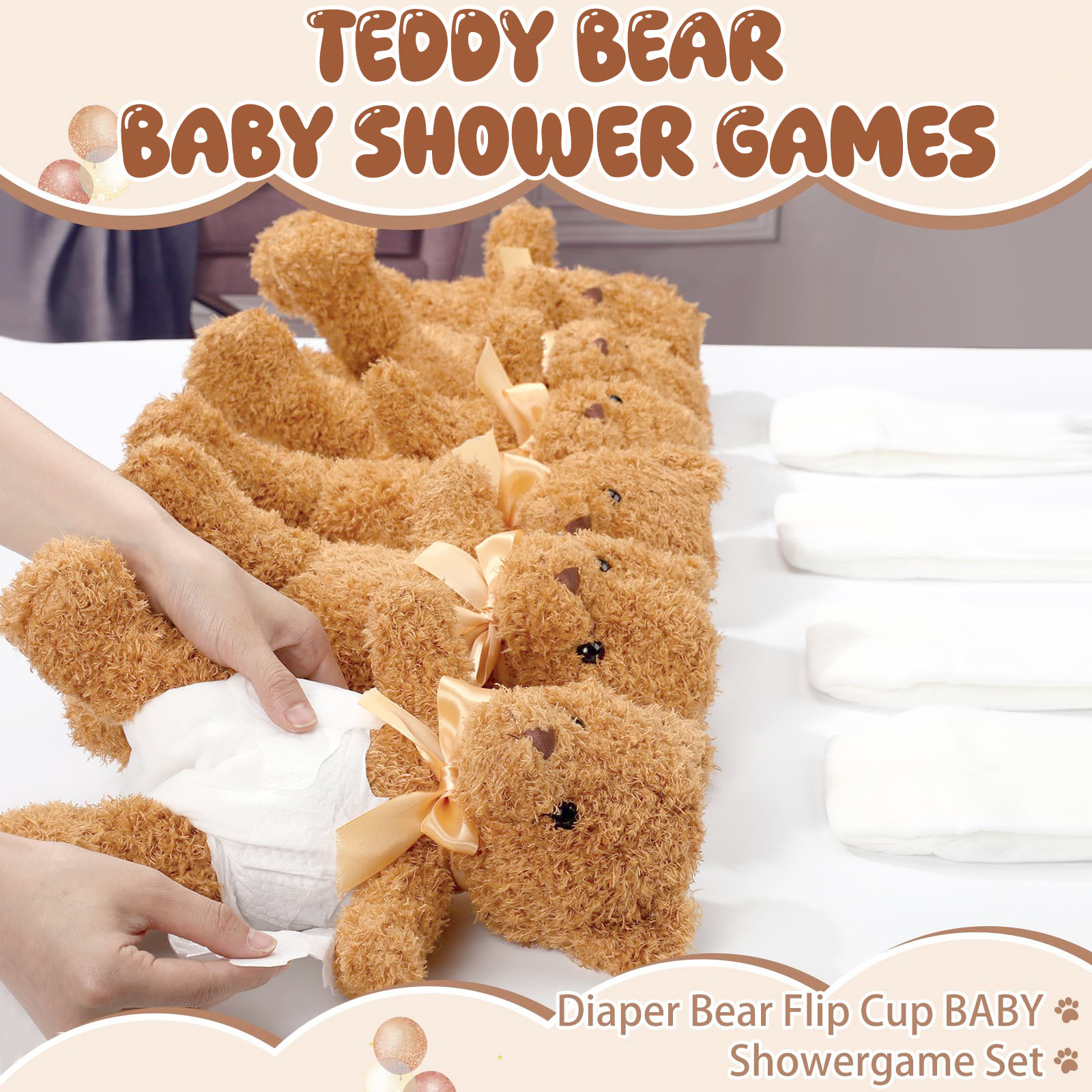 4/6/8/12 Sets Baby Shower Game - Cloth Diaper Insert avis et prix