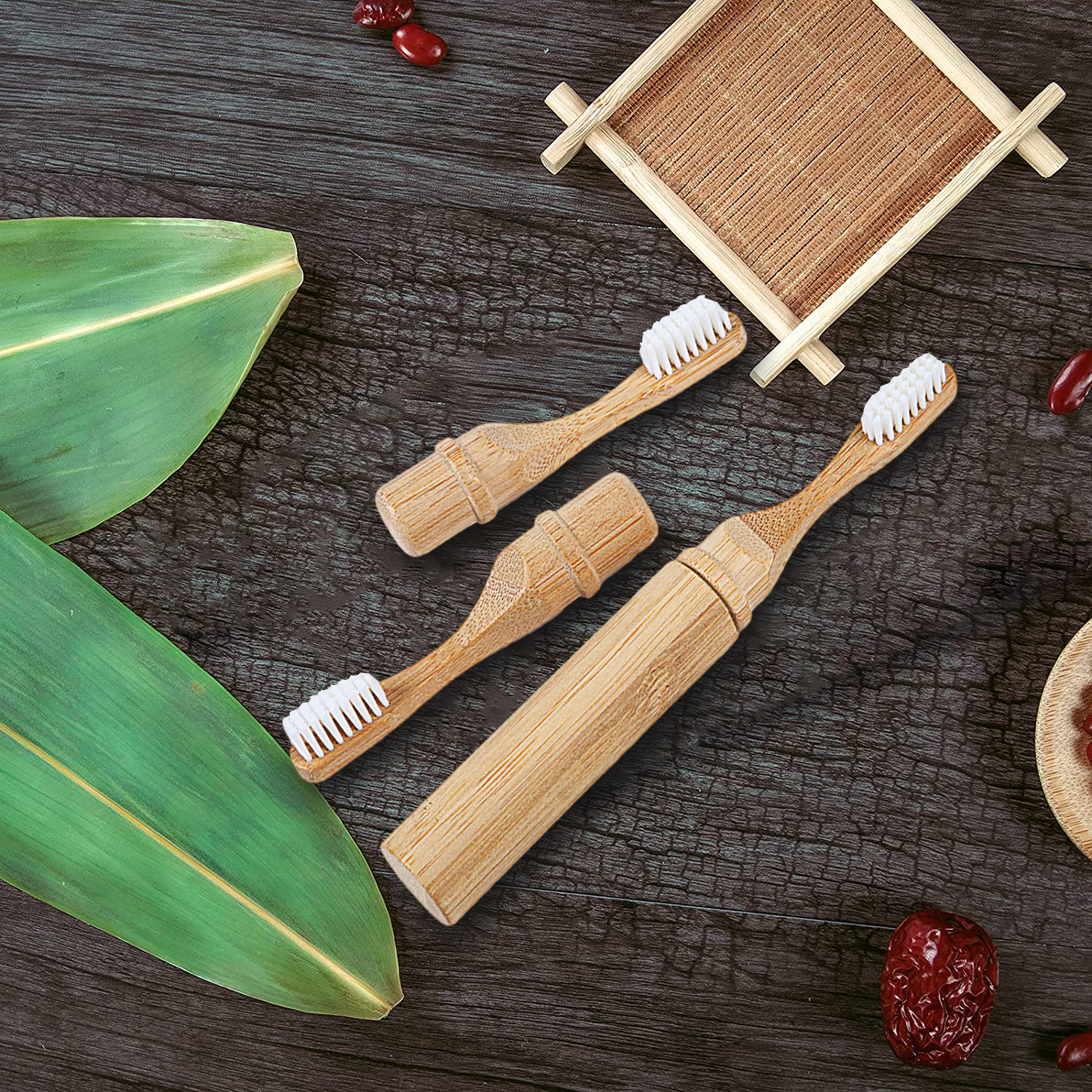 New  Bamboo Sleeve Toothbrush  - Bamboo Toothbrush Set avis et prix