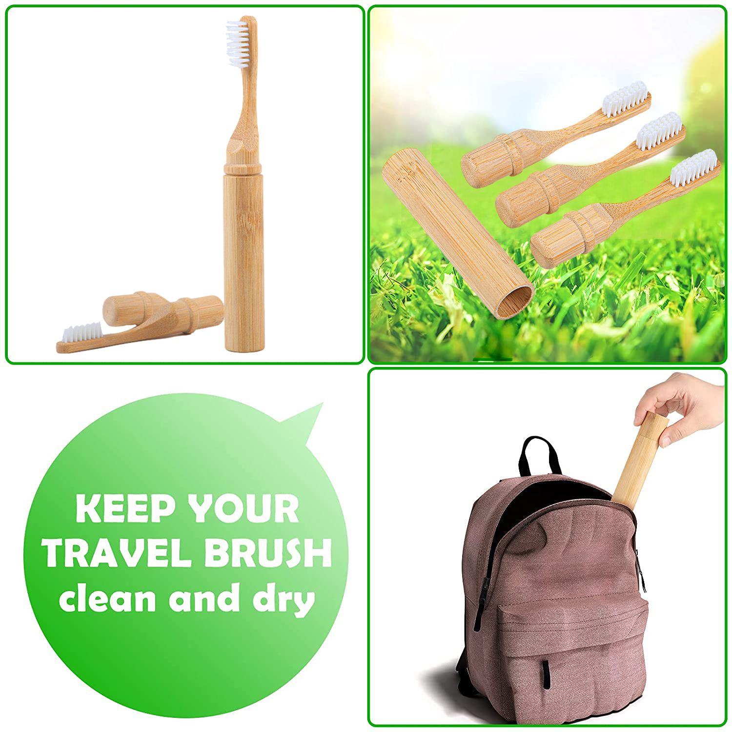 New  Bamboo Sleeve Toothbrush  - Bamboo Toothbrush Set avis et prix