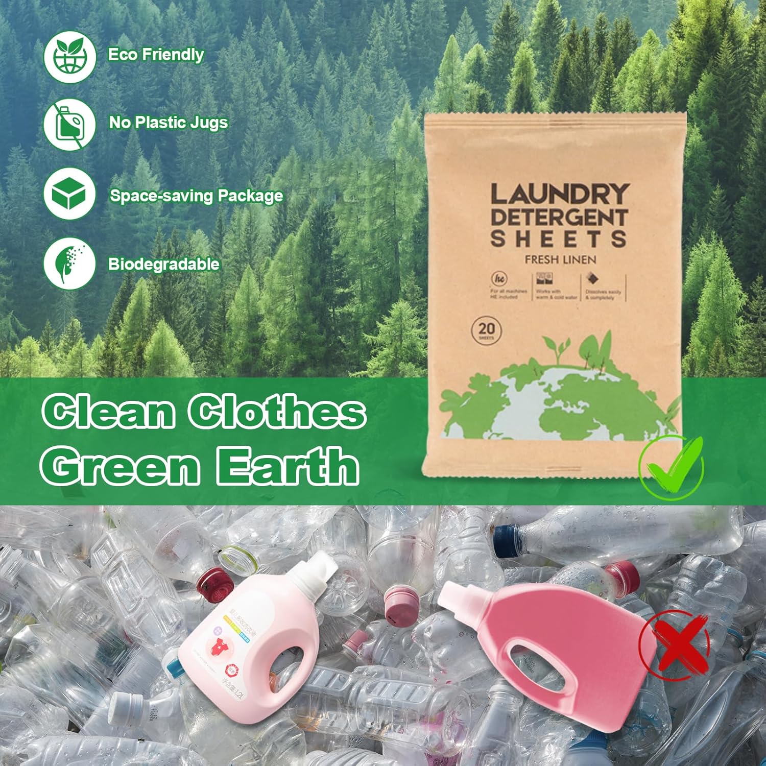 Laundry Detergent Sheet, Eco-F - Laundry Strip Eco avis et prix