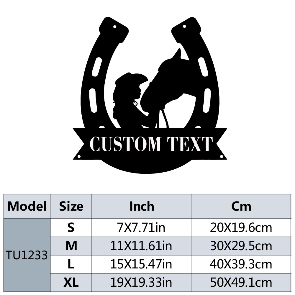 1pc Fashion Customized Horsesh - Sustainable Living Products avis et prix