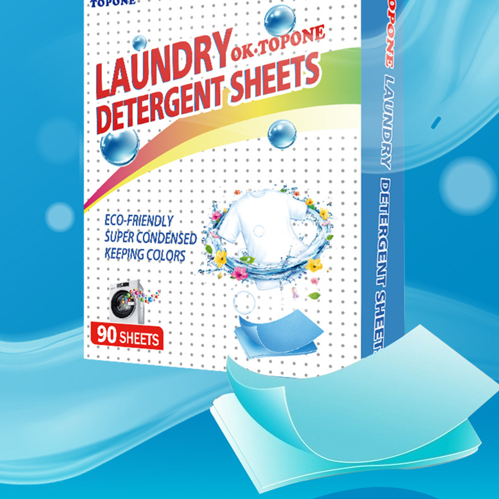 90 pcs Washer Sheets Detergent - Laundry Strip Eco avis et prix